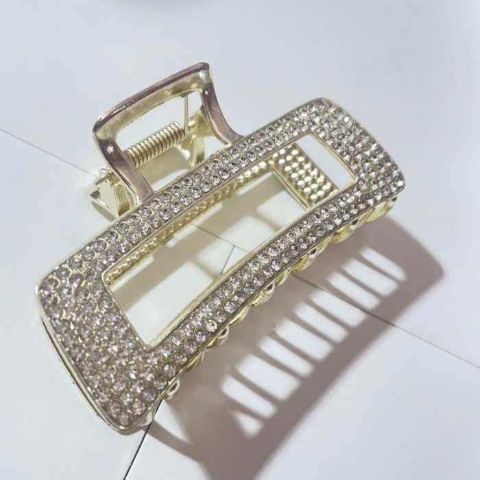 Rectangle Stone Gold Hair Catcher - Image 1